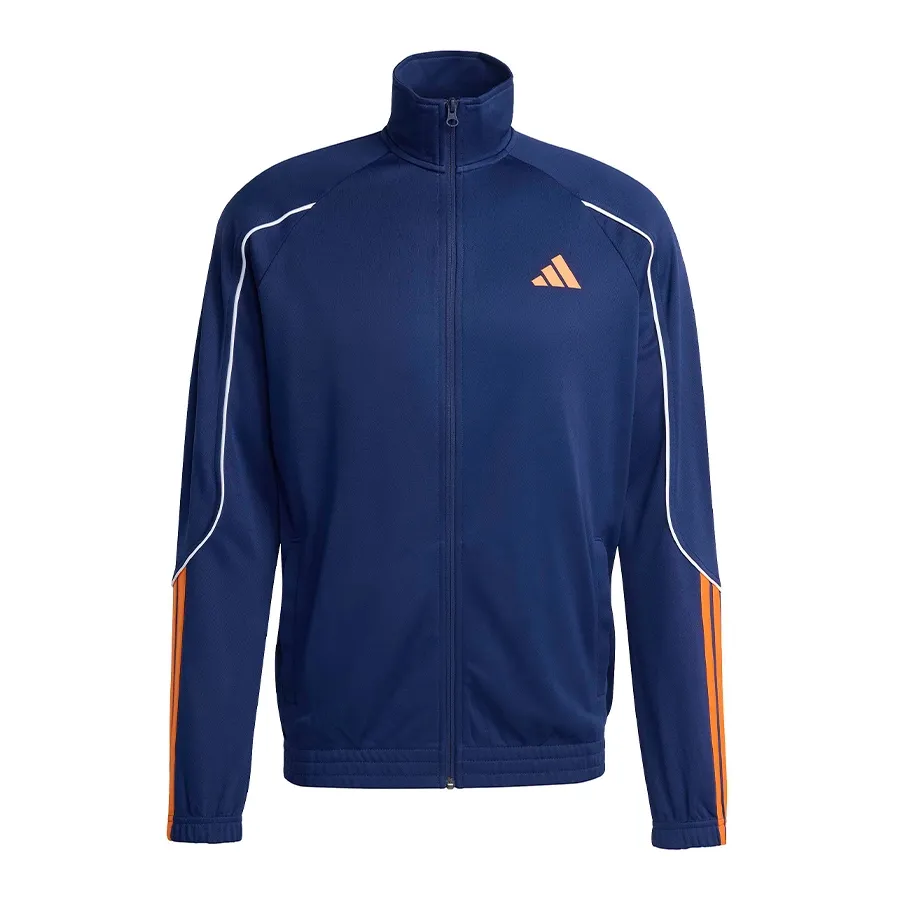 Imagen 3 de 7 de Conjunto adidas Deportivo 3 Stripes Stadium-MARINO/NARANJA