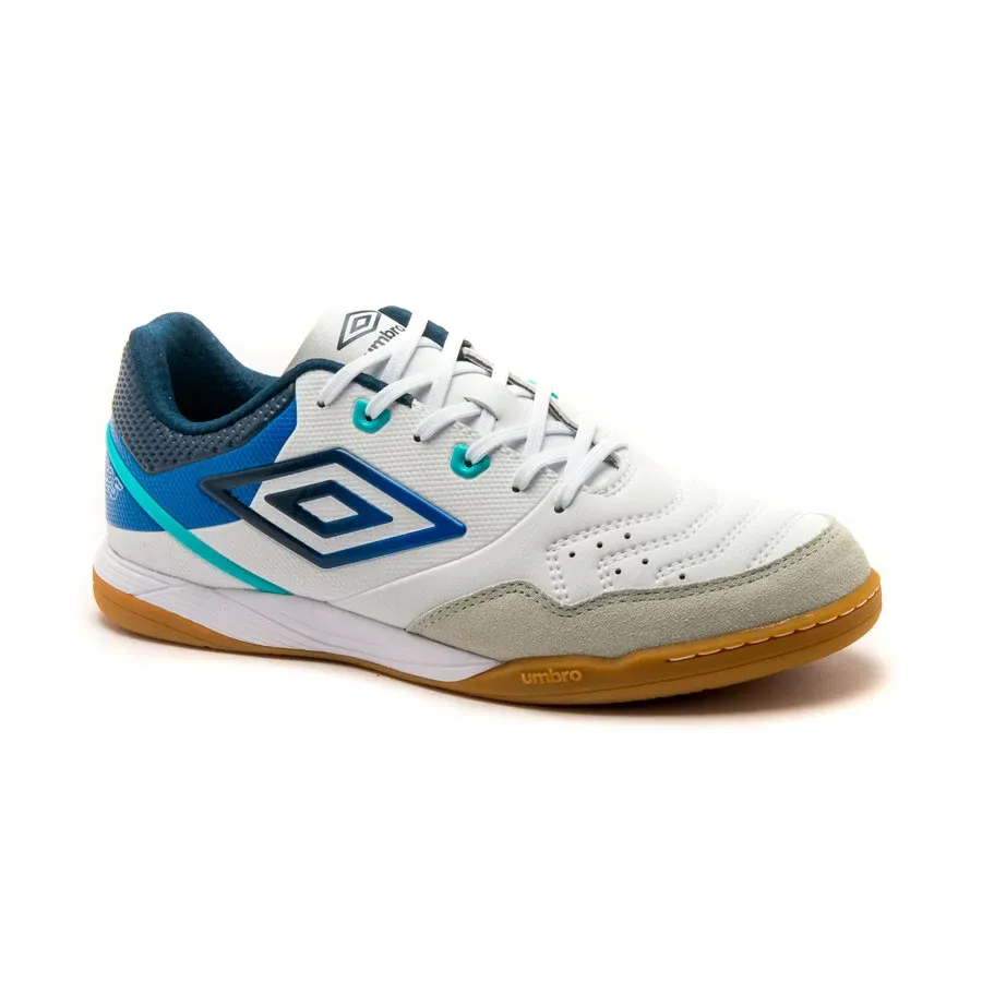 Imagen 3 de 4 de Botines Umbro Sala Pro 5 Club-BLANCO/MARINO/AZUL