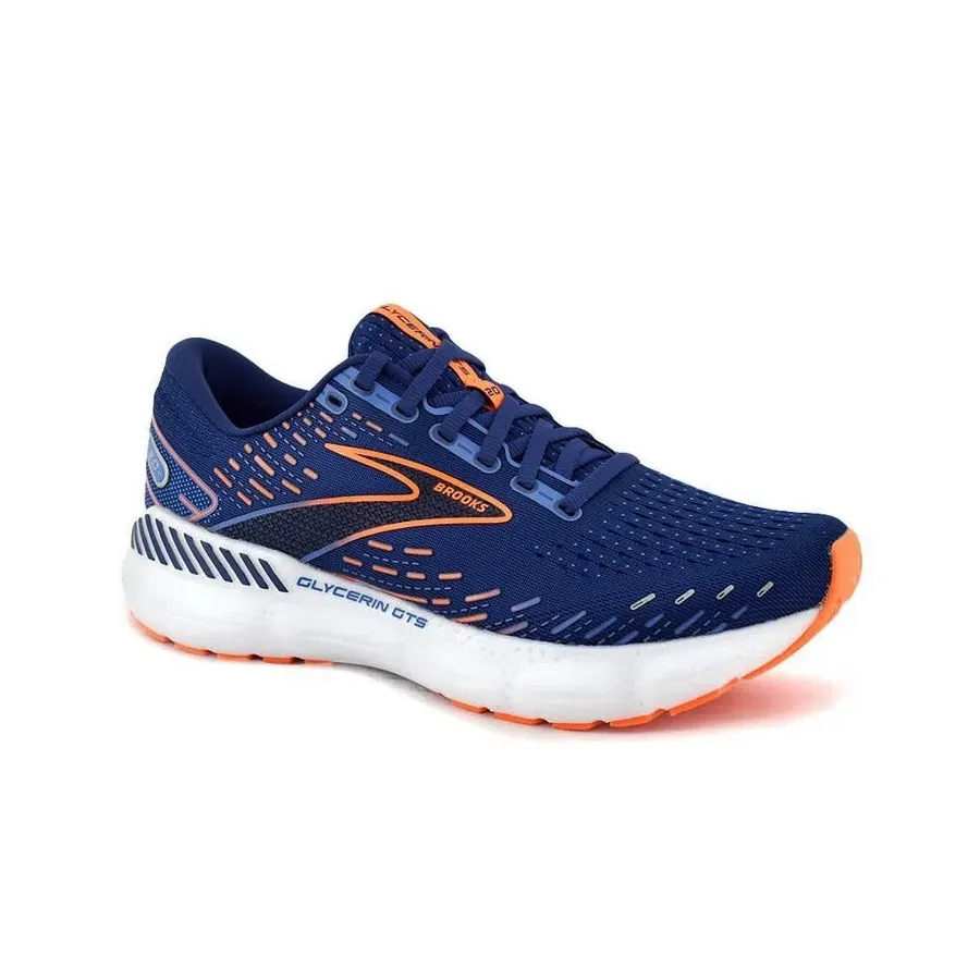 Imagen 1 de 5 de Zapatillas Brooks Glycerin Gts 20-AZUL/NARANJA/BLANCO