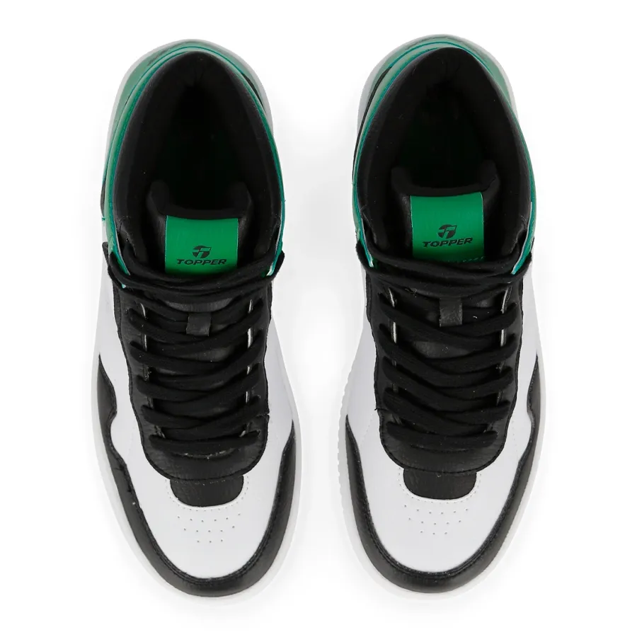 Imagen 3 de 6 de Zapatillas Topper Terre Mid-BLANCO/NEGRO/VERDE