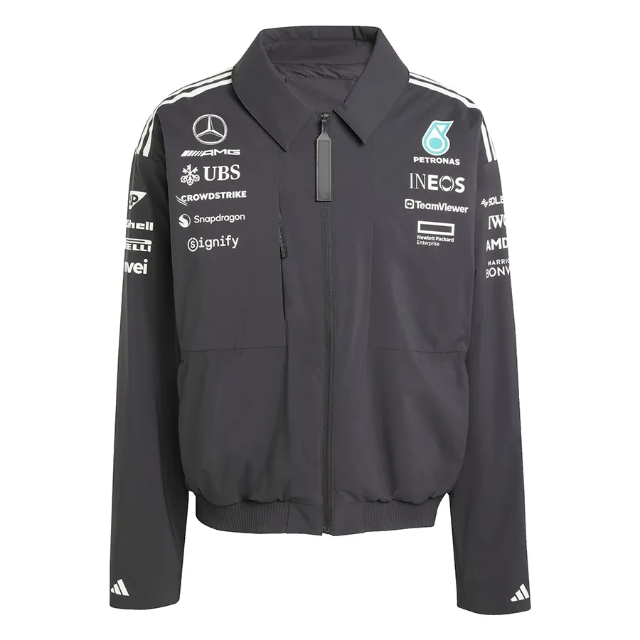 Imagen 4 de 5 de Campera adidas Mercedes - Amg Petronas F1 Team-NEGRO/BLANCO