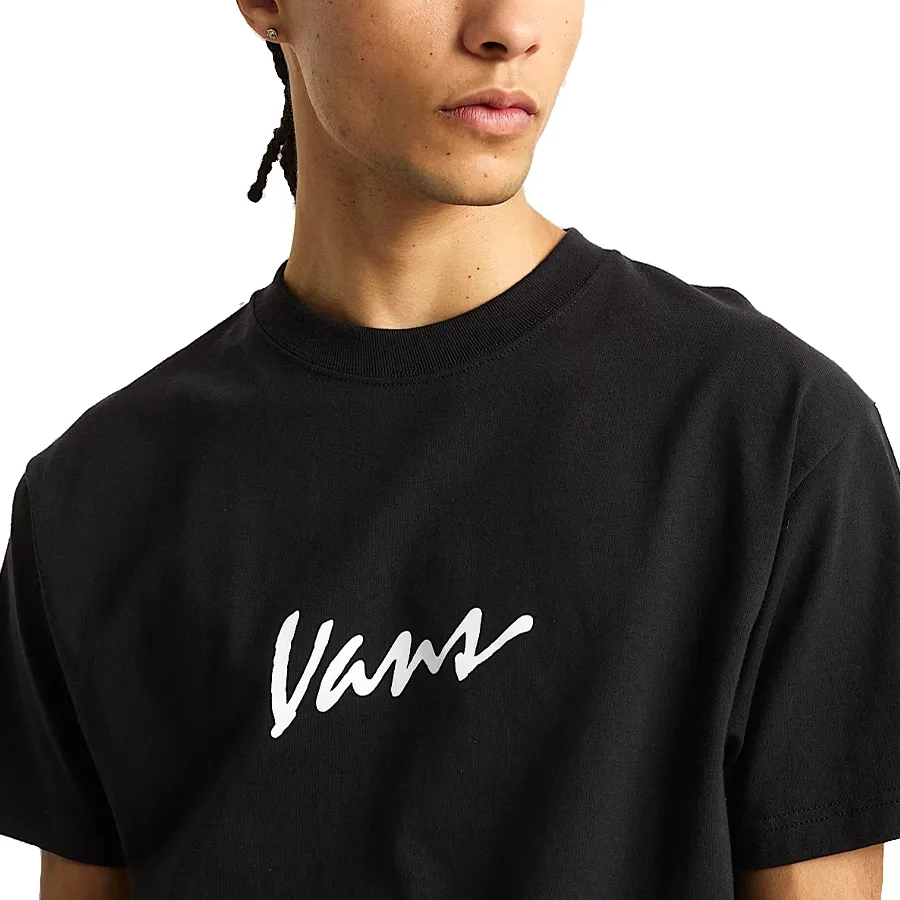 Imagen 3 de 4 de Remera Vans Classic Script Ss-NEGRO