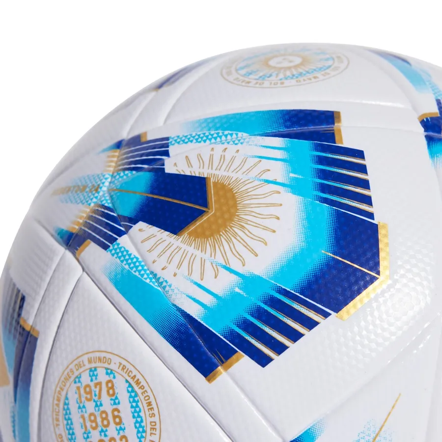 Imagen 2 de 4 de Pelota adidas Argentum 24 League-BLANCO/AZUL/DORADO