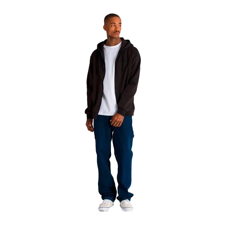 Imagen 2 de 4 de Campera Vans Core Basic Full Zip-NEGRO/BLANCO