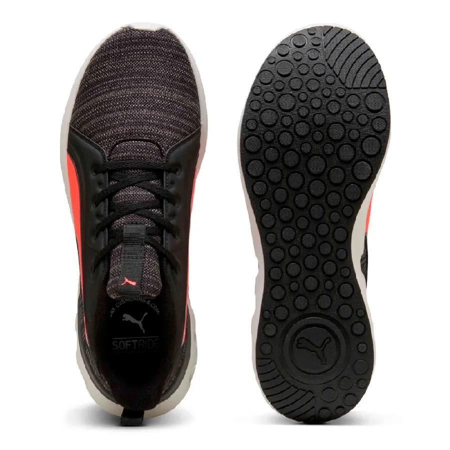 Imagen 3 de 6 de Zapatillas Puma Softride Carson Knit-NEGRO/NARANJA