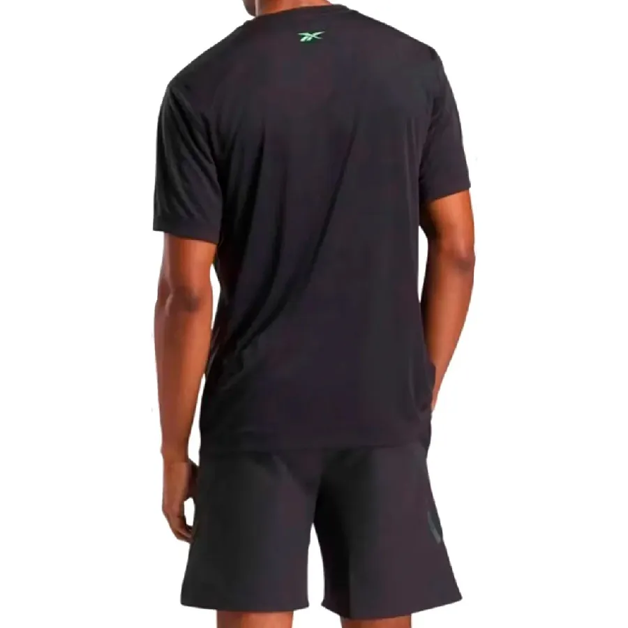 Imagen 1 de 3 de Remera Reebok No Matter The Dist Tee-NEGRO/VERDE