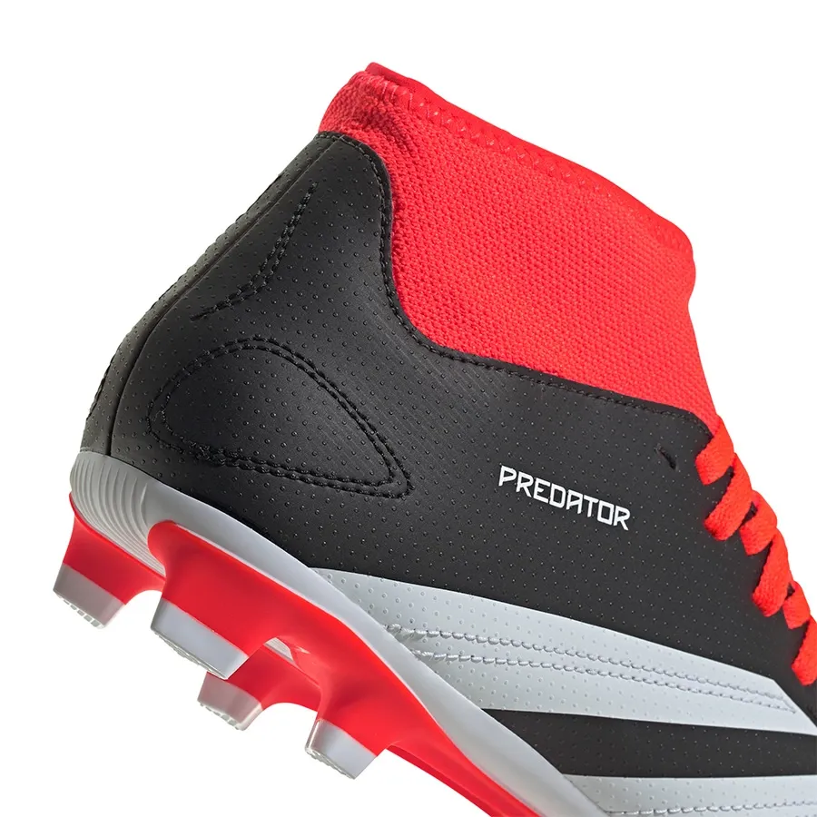 Imagen 7 de 8 de Botines adidas Predator-NEGRO/BLANCO/NARANJA FLUOR