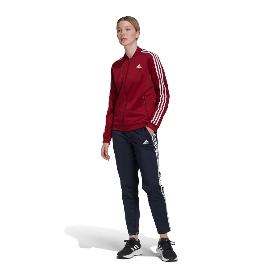 Conjunto adidas Essentials Stripes BORDO/MARINO Vaypol