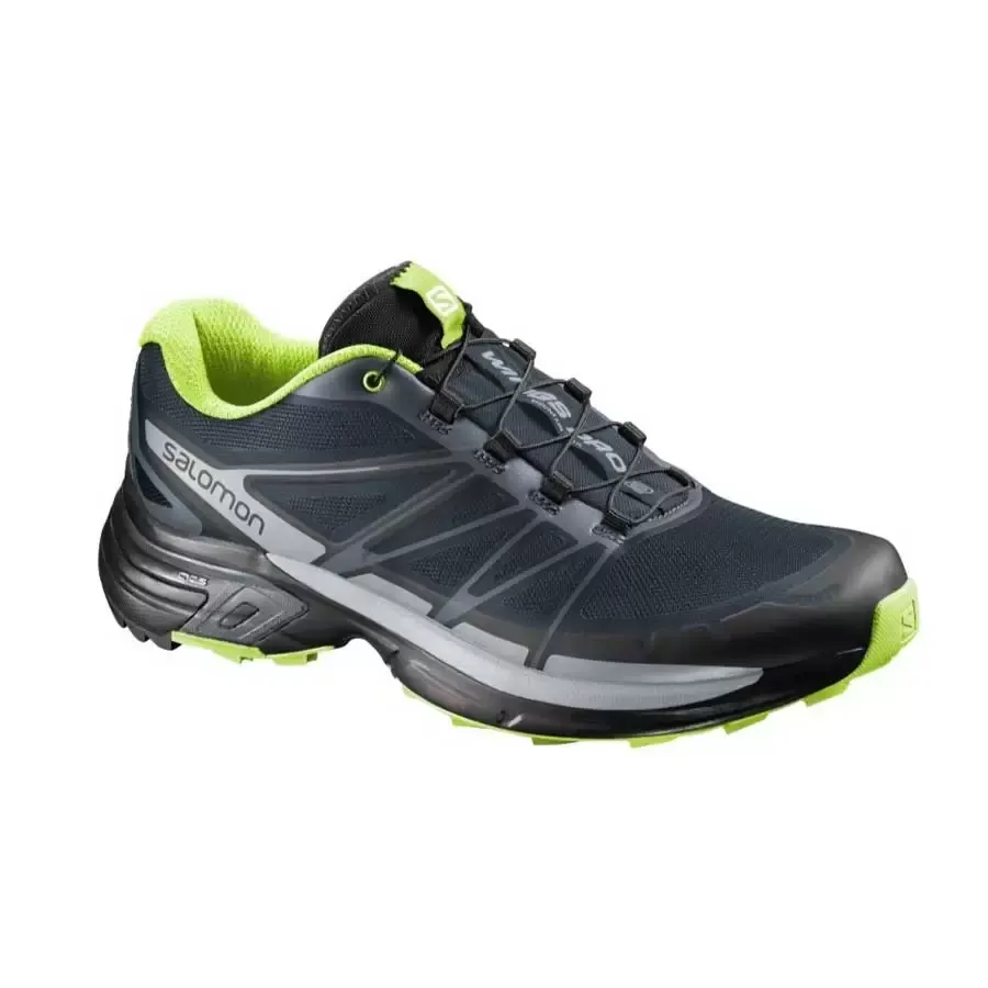 Imagen 3 de 4 de Zapatillas Salomon Wings Pro 2 M-AZUL/GRIS/LIMA