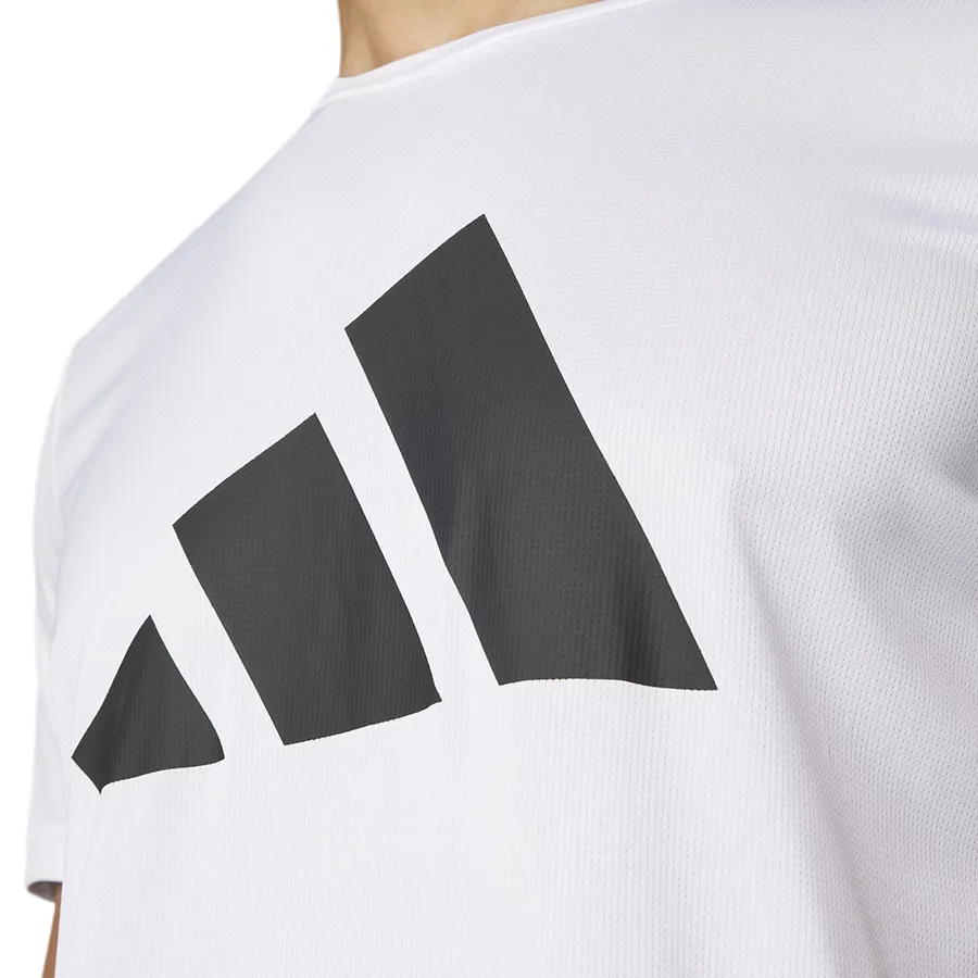 Imagen 3 de 6 de Remera adidas Run It-BLANCO/NEGRO