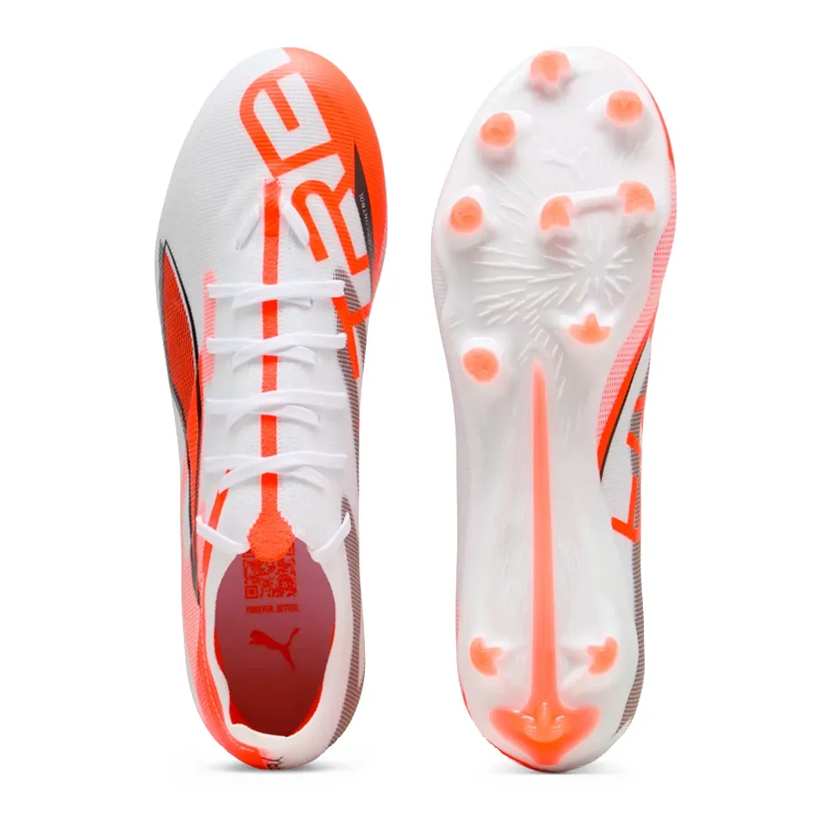 Imagen 3 de 5 de Botines Puma Ultra 5 match Fg-BLANCO/NARANJA FLUOR