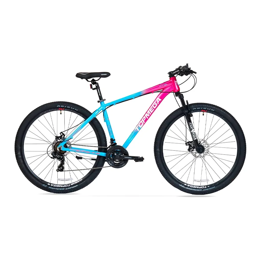 Imagen 0 de 8 de TopMega Mountain Bike Sunshine Aluminio R29 21vel-CELESTE/FUCSIA