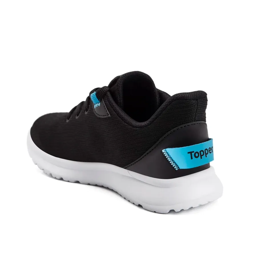 Imagen 2 de 5 de Zapatillas Topper Lambi Kids-NEGRO/TURQUESA