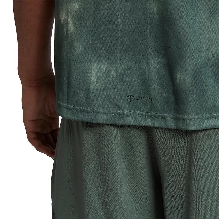 Imagen 3 de 5 de Remera adidas Aeroready Workout-VERDE/NEGRO