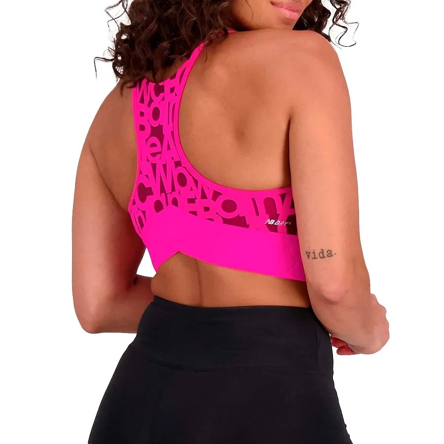 Imagen 2 de 3 de Top New Balance Relentless-FUCSIA/NEGRO