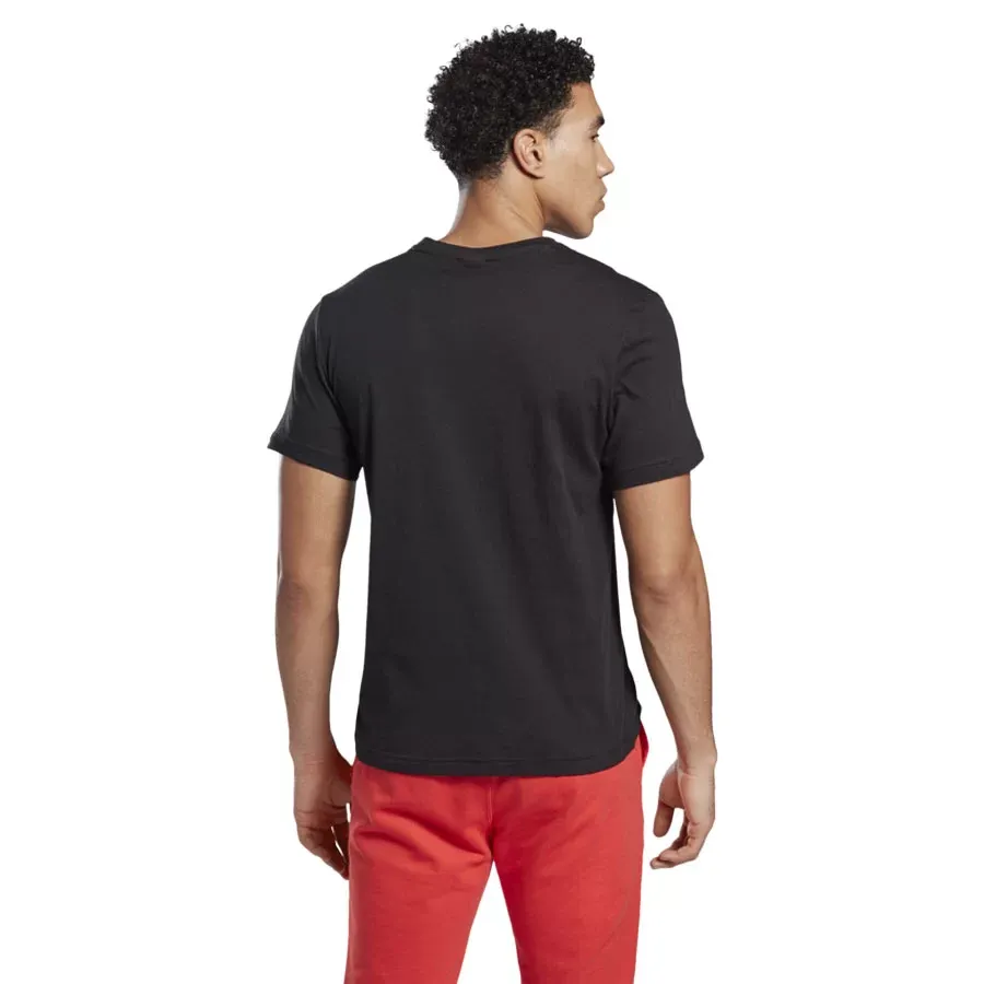 Imagen 1 de 4 de Remera Reebok Ri Big Logo Tee-NEGRO/BLANCO