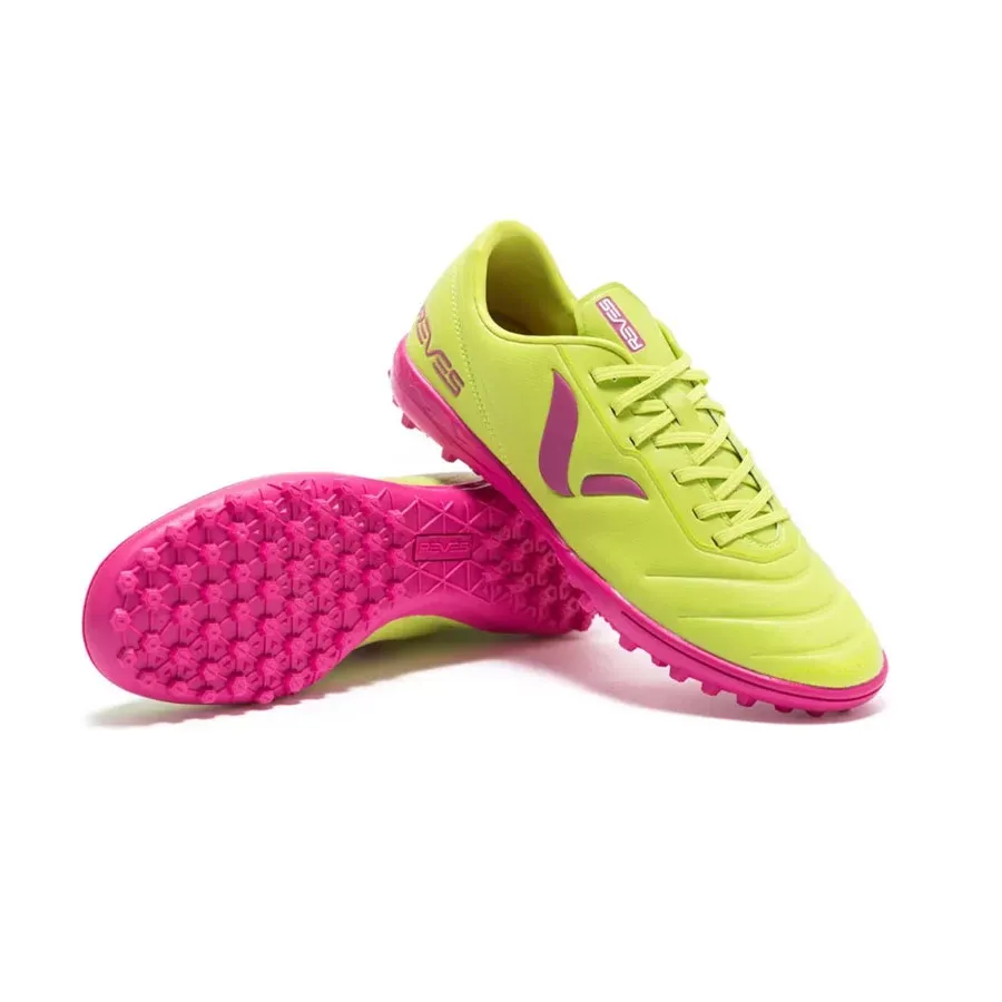 Imagen 3 de 4 de Botines Reves Futbol Fire Junior-LIMA/ROSA