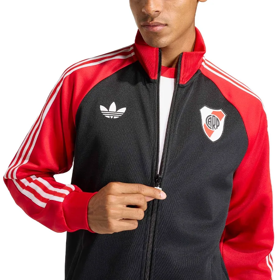 Imagen 3 de 5 de Campera adidas originals River Plate-ROJO/NEGRO