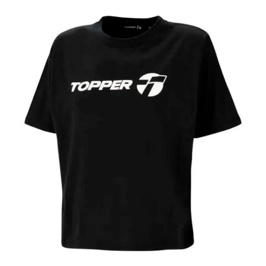 Imagen 0 de 7 de Remera Topper Gtw Loose Brand-NEGRO