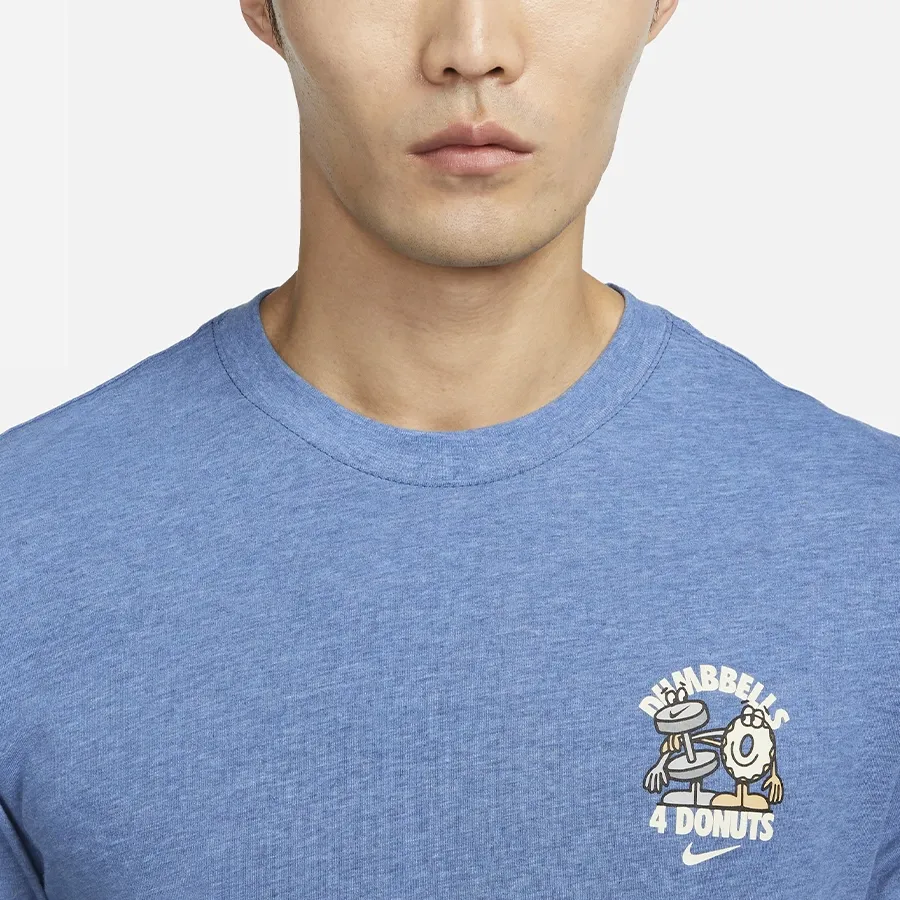 Imagen 2 de 3 de Remera Nike Dri-Fit Tee-AZUL/BLANCO