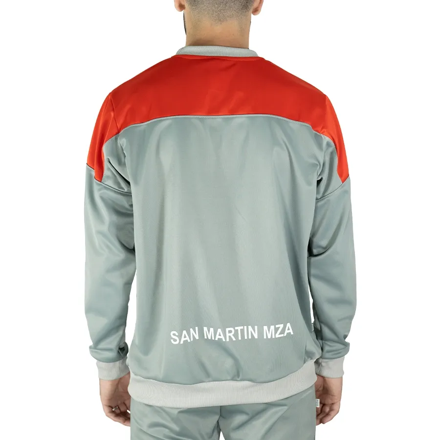 Imagen 2 de 3 de Buzo Mitre Blake San Martín 24-GRIS/ROJO