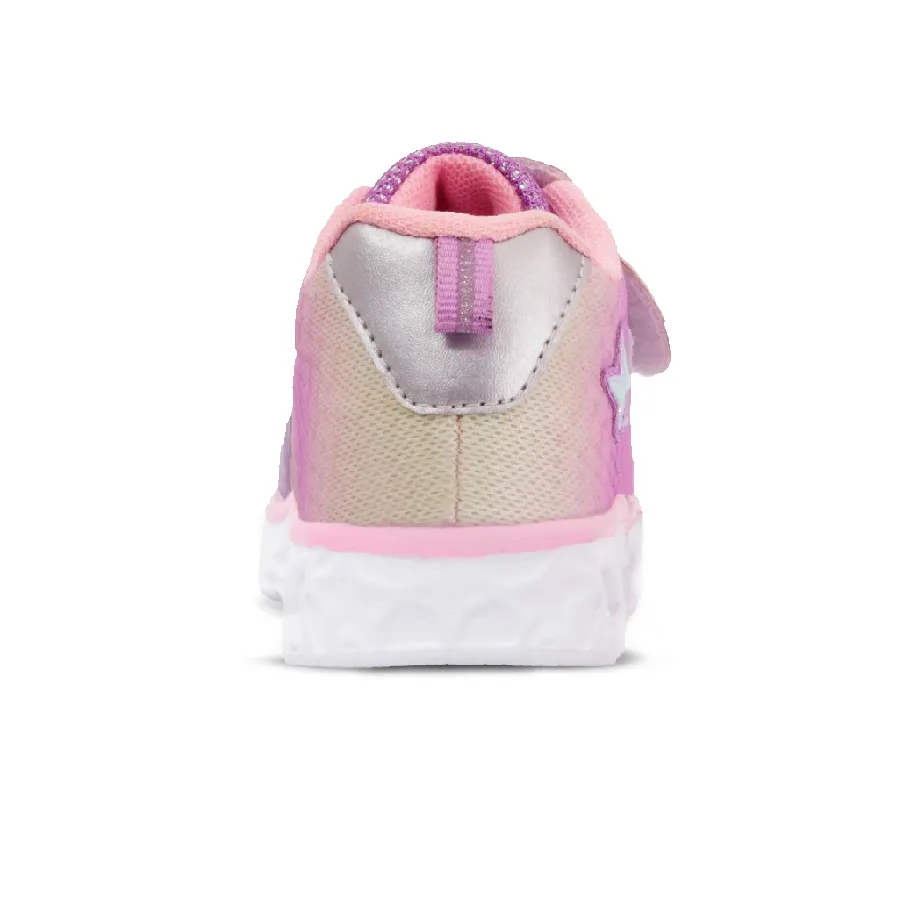 Imagen 2 de 3 de Zapatillas Footy Mini Super Heart-VIOLETA/ROSA VIEJO/PLATA