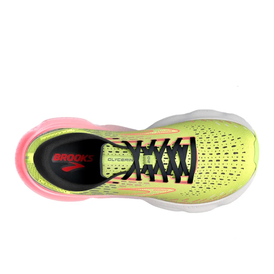 Imagen 3 de 6 de Zapatillas Brooks Glycerin 20-LIMA/NARANJA/BLANCO