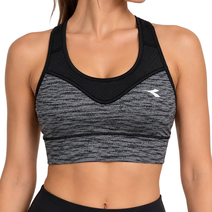 Imagen 0 de 3 de Top Diadora Elegance-GRIS/NEGRO