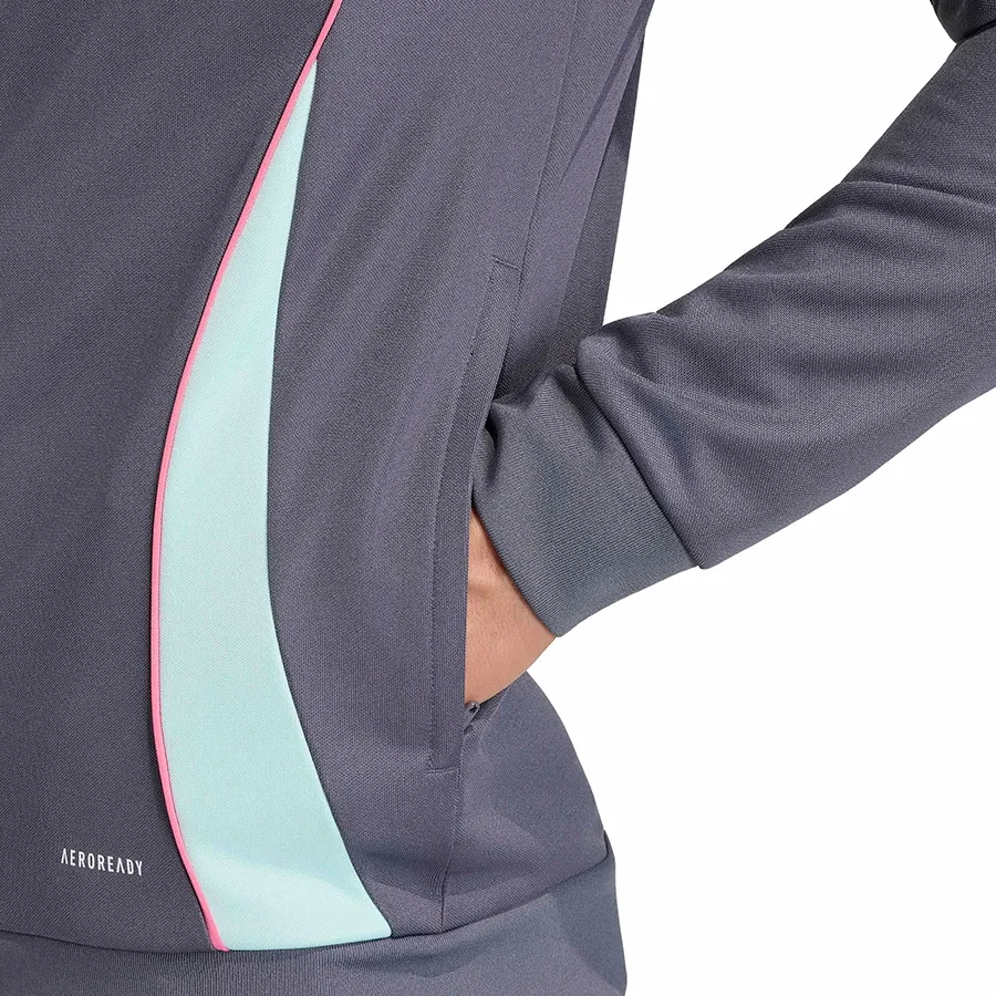 Imagen 4 de 5 de Campera adidas Messi-GRIS/CELESTE/ROSA