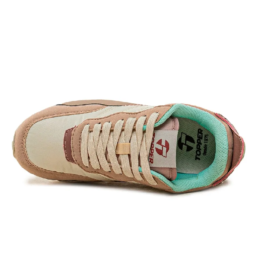 Imagen 3 de 4 de Zapatillas Topper Temple Plataforma-BLANCO/BEIGE/CHOCOLATE