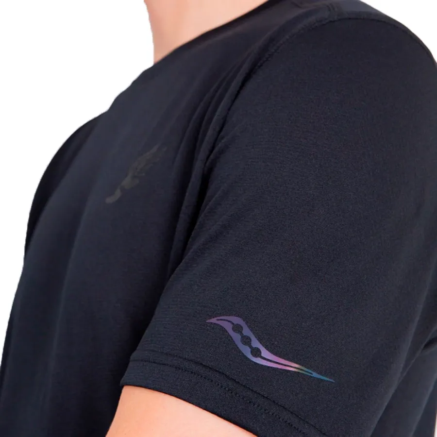 Imagen 4 de 6 de Remera Saucony Stopwatch Graphic Short Sleeve-NEGRO