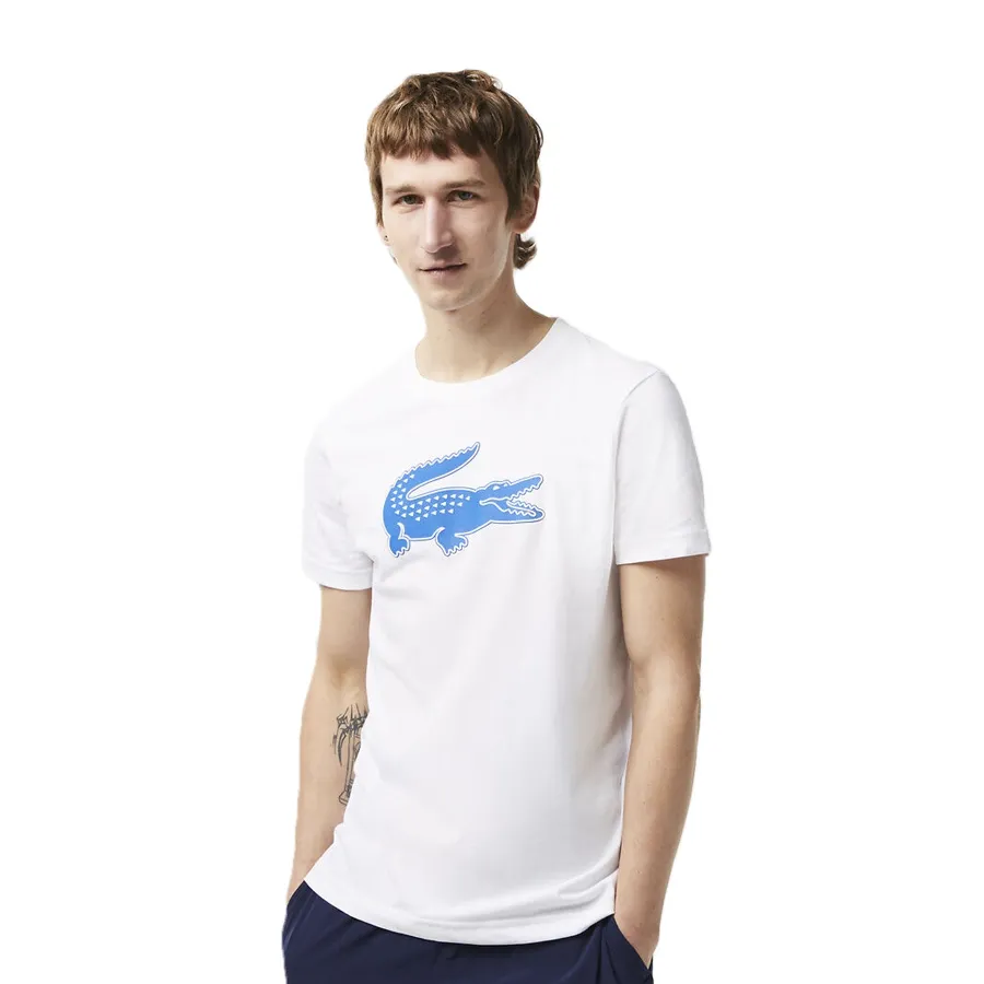 Imagen 1 de 6 de Remera Lacoste -BLANCO/AZUL