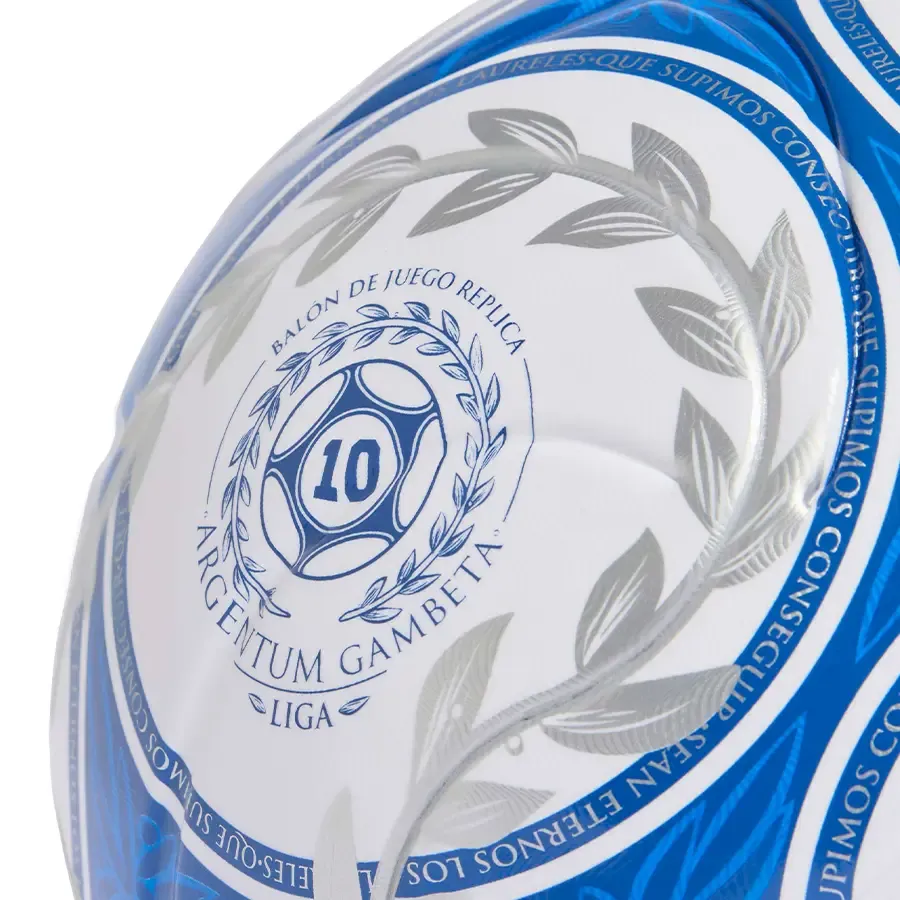 Imagen 3 de 4 de Pelota adidas Argentum Gambeta League-BLANCO/AZUL/PLATA