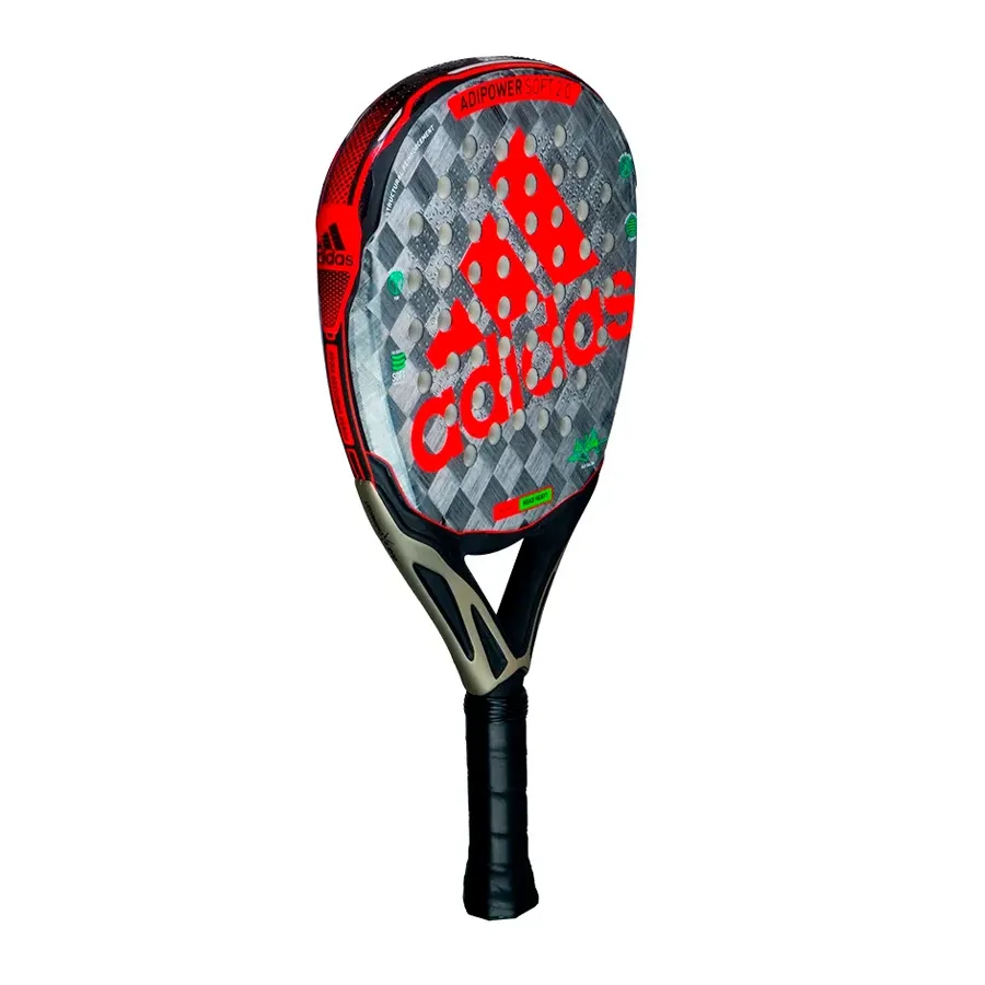 Imagen 1 de 3 de Paleta adidas Adipowersoft 2.0-GRIS/ROJO/NEGRO