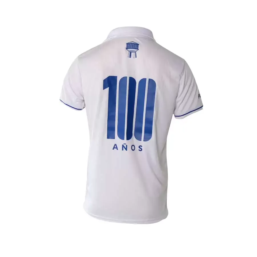 Imagen 2 de 3 de Camiseta Fiume Sport Aniversario Godoy Cruz 100 Años-BLANCO/AZUL