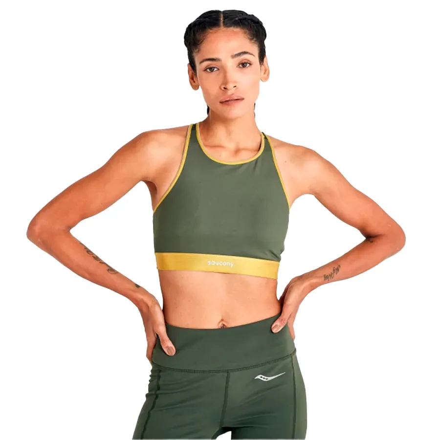 Imagen 0 de 4 de Top Saucony Pinnacle-VERDE/DORADO