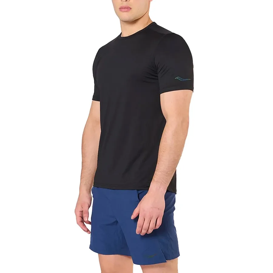 Imagen 2 de 5 de Remera Saucony Running Stopwatch-NEGRO