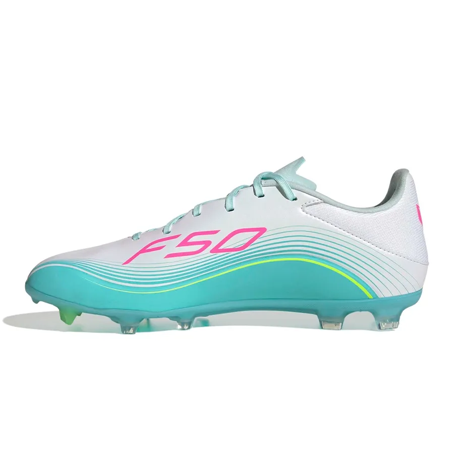Imagen 2 de 7 de Botines adidas F50 Messi League Fg-BLANCO/TURQUESA/FUCSIA