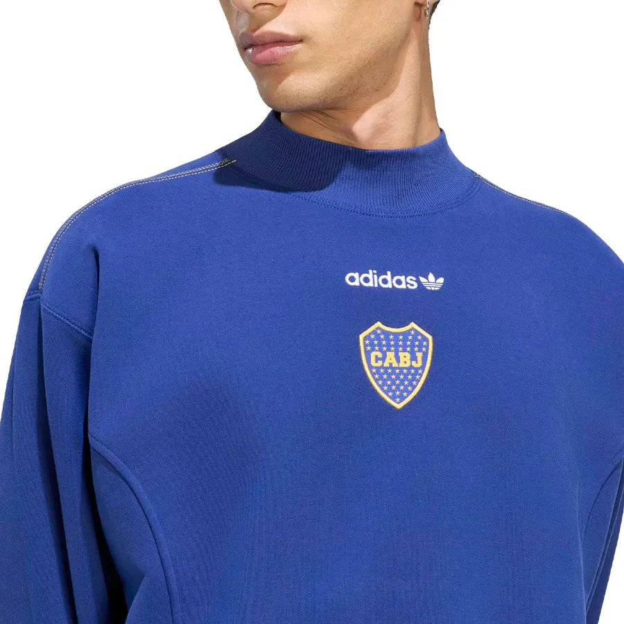 Imagen 3 de 5 de Buzo adidas originals Eqt Boca Juniors-AZUL/AMARILLO