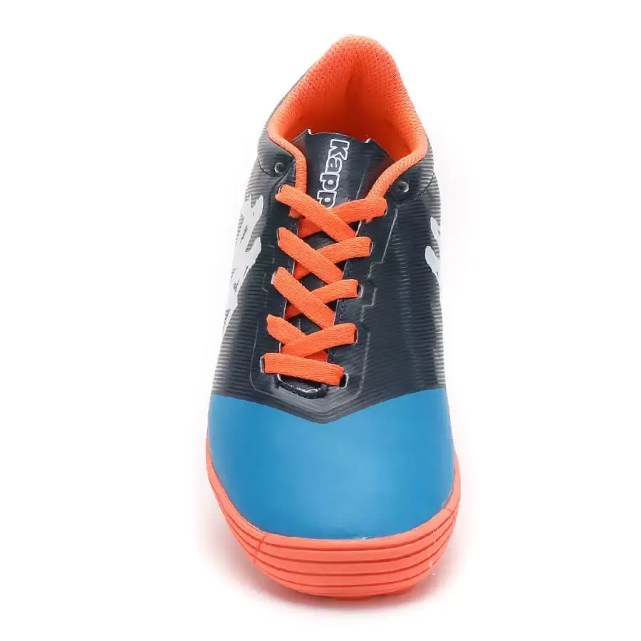 Imagen 1 de 6 de Botines Kappa 4 Soccer Helium Base Tg-GRIS/AZUL/NARANJA