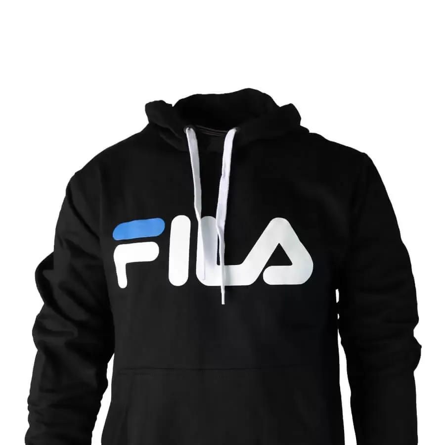 Imagen 3 de 4 de Buzo Fila Canguro Up Masc-NEGRO/BLANCO