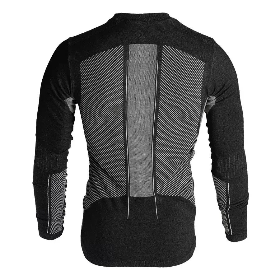 Imagen 1 de 4 de Remera Salomon Primo Warm Ls Cn  Tee M-NEGRO/BLANCO