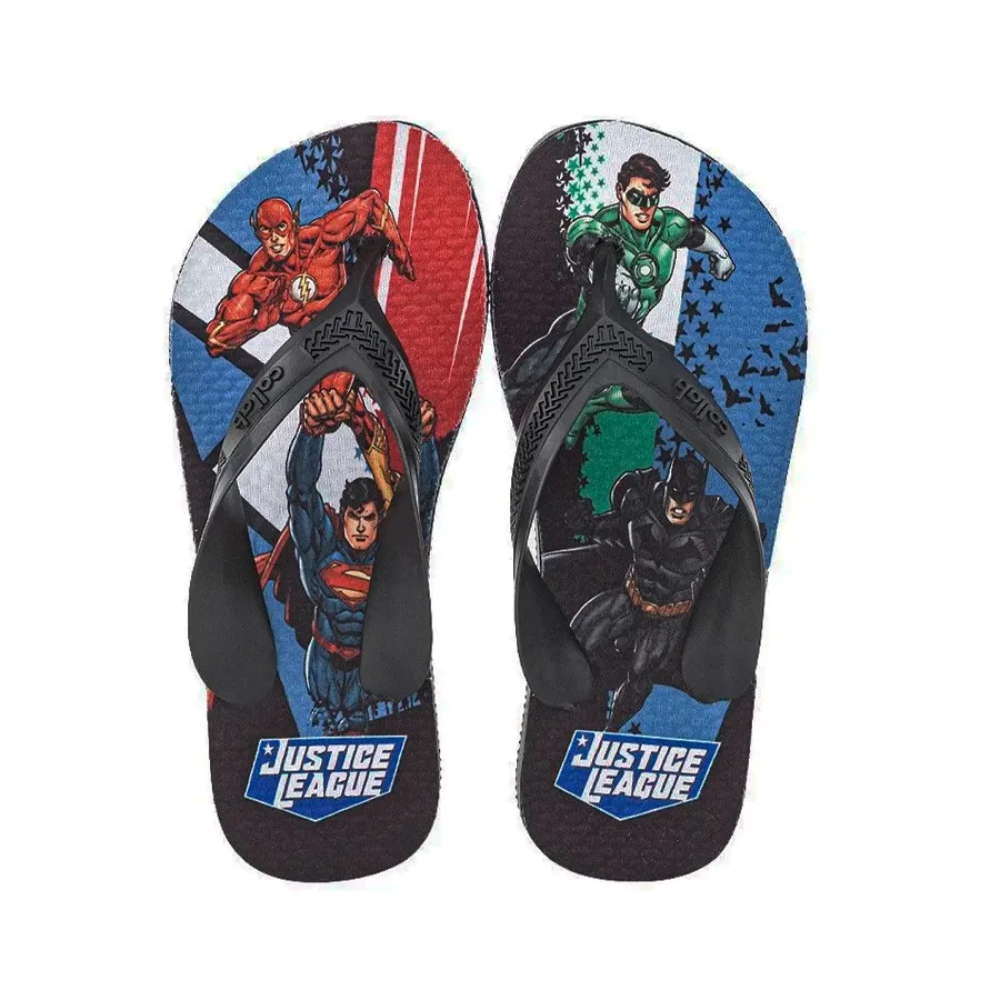 Imagen 3 de 5 de Ojotas Collab Justice League kids 23-NEGRO/ESTAMPADO