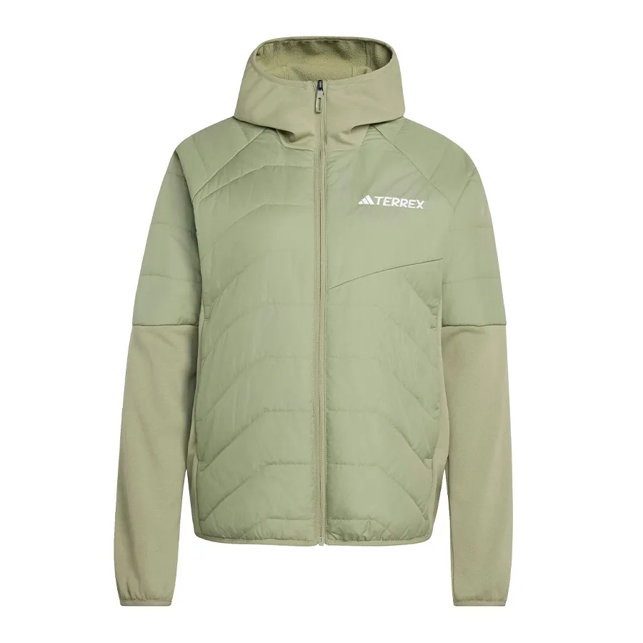 Imagen 2 de 5 de Campera adidas Híbrida Aislada Terrex Multi Climawarm-VERDE SECO