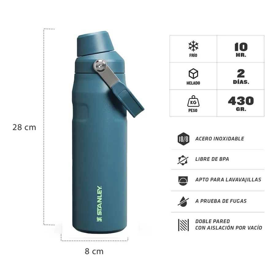 Imagen 3 de 4 de Botella Stanley Iceflow Aerolight 710 ml.-PETROLEO
