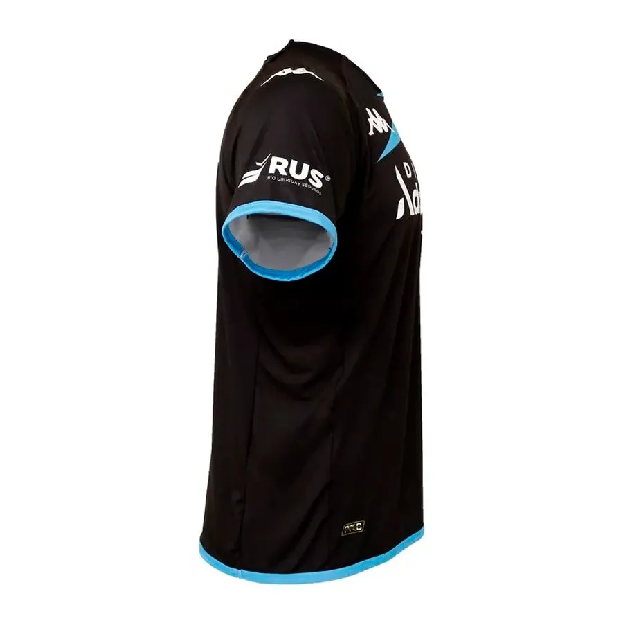 Imagen 1 de 4 de Camiseta Kappa Kombat 4 Racing 2023-NEGRO/CELESTE