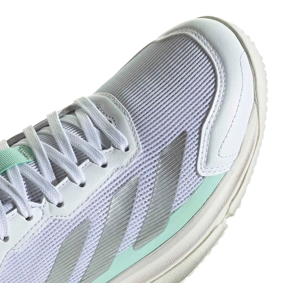 Imagen 5 de 7 de Zapatillas adidas Courtquick Padel-BLANCO/CELESTE/PLATA