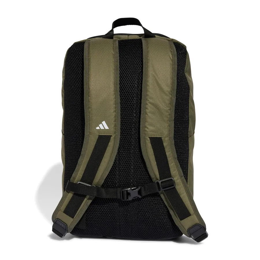 Imagen 3 de 6 de Mochila Adidas Essentials 3 Stripes-OLIVA/BLANCO/NEGRO
