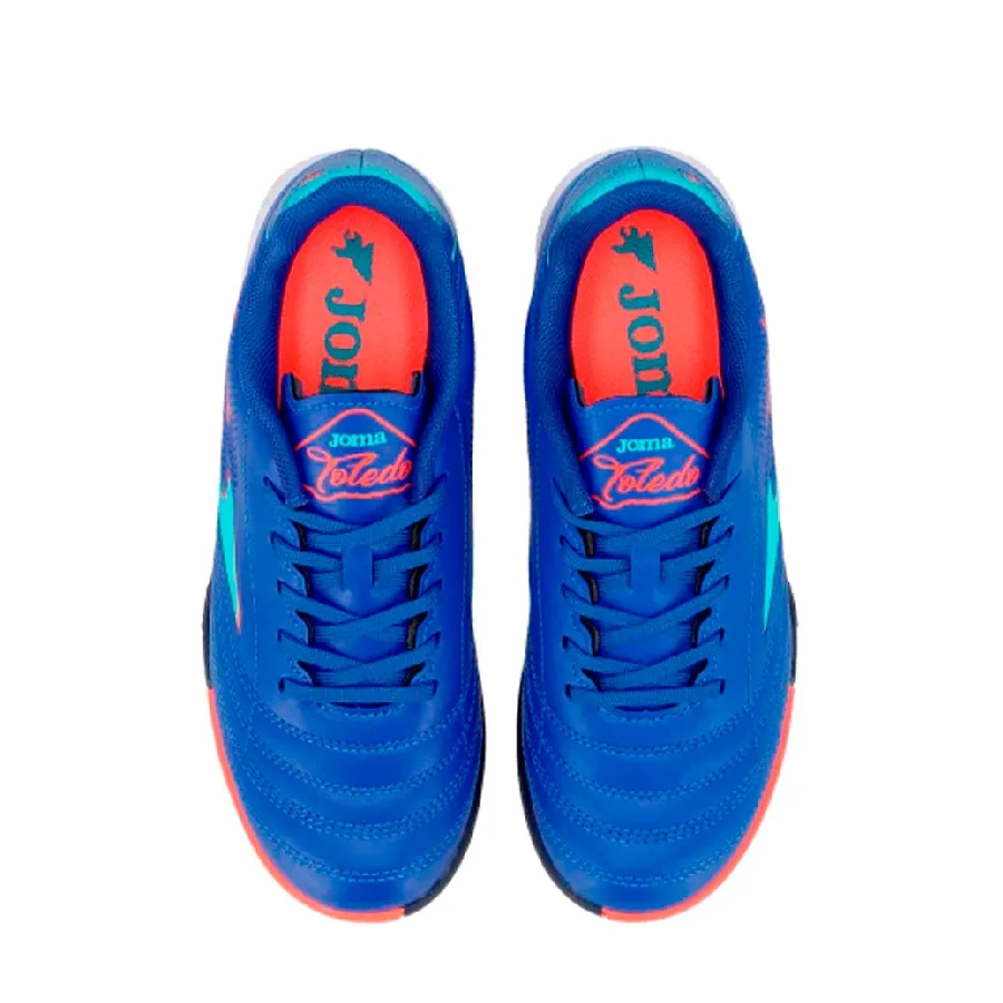 Imagen 4 de 8 de Botines Joma Botin Toledo Jr Tf-AZUL FRANCIA/NARANJA
