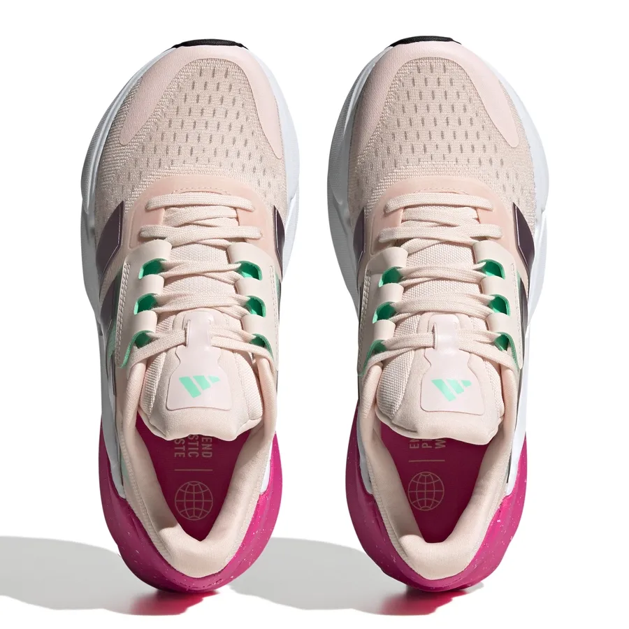 Imagen 4 de 9 de Zapatillas adidas Adistar 2.0-NUDE/VERDE AGUA/FUCSIA